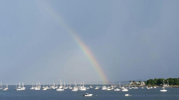 rainbow, light, sky, emotion, numb, choice